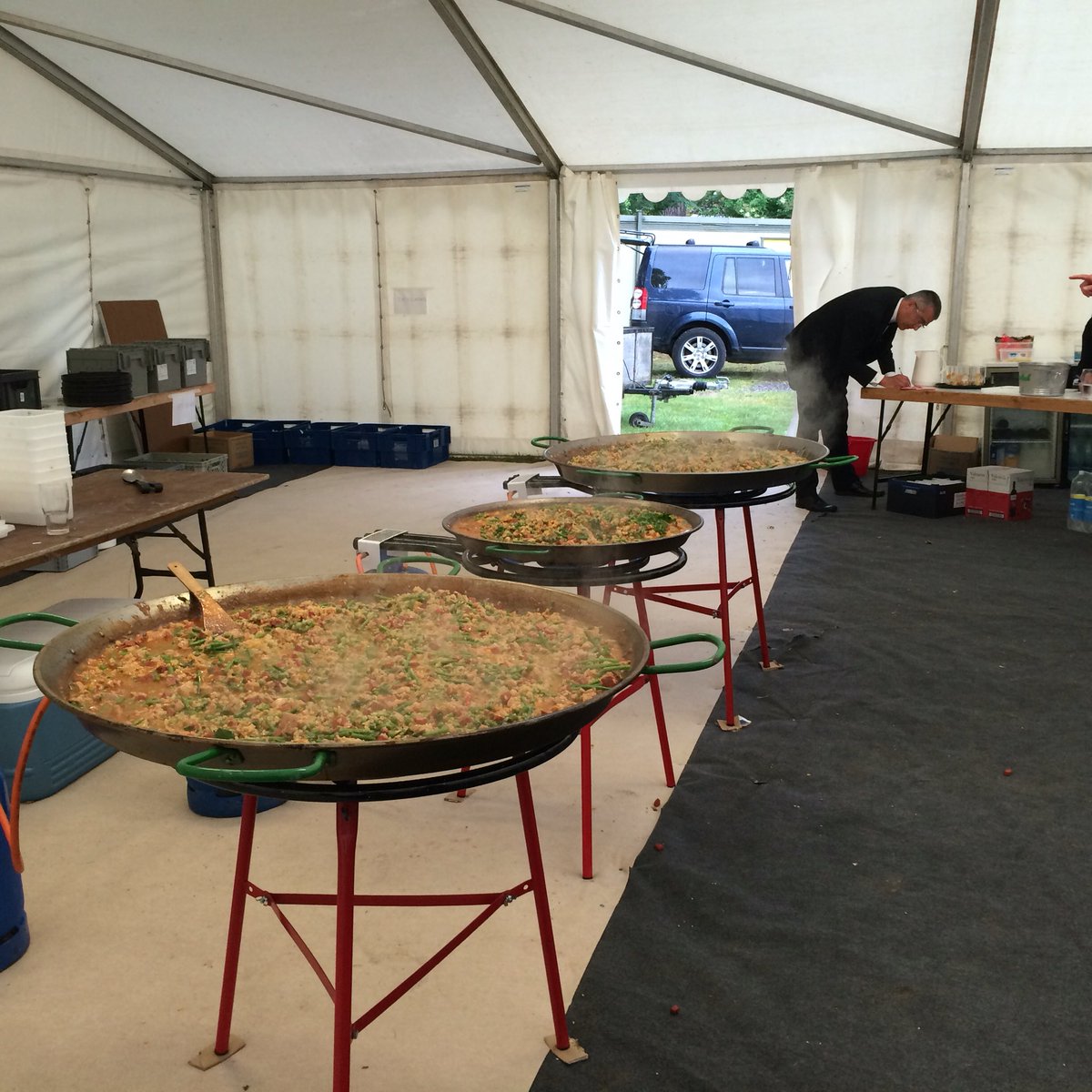 Our giant pans of delicious paella are an ideal way to feed a hungry crowd. Taking bookings now for summer.