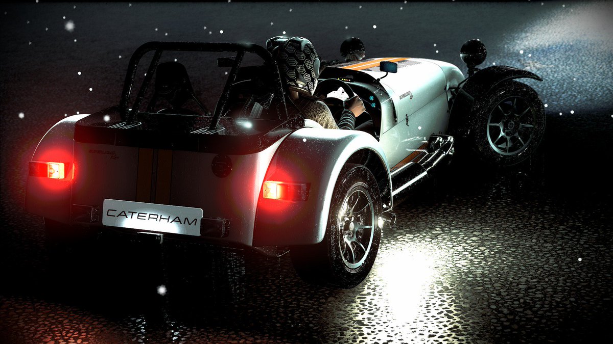 "Too fast to race"
<a href="/DRIVECLUB/">DRIVECLUB</a> 
<a href="/PhenomEvolution/">Jamie Brayshaw</a> 
<a href="/Rushy33/">Paul Rustchynsky</a> 
<a href="/lightfut/">Alex Perkins</a> 
<a href="/caterhamcars/">Caterham</a>
#DRIVECLUB