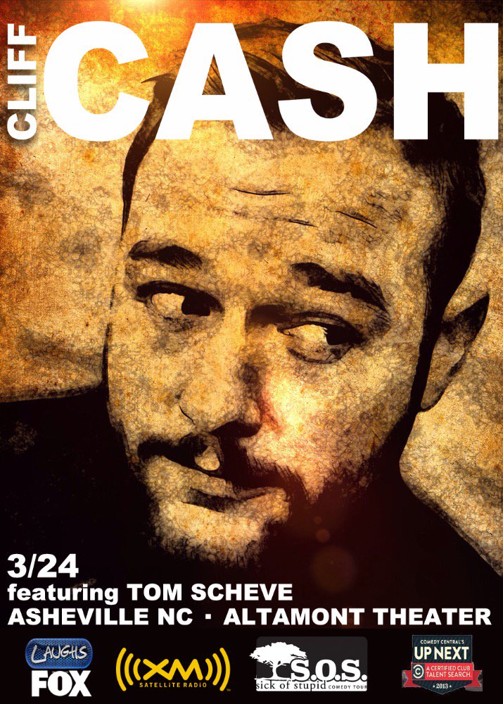 cliffcashcomedy's tweet photo. NC native, political progressive southern comic this Thursday @TheAltamont 8pm @asheville @mxnews @ComedyPlugs https://t.co/ZTW7ZocNHA