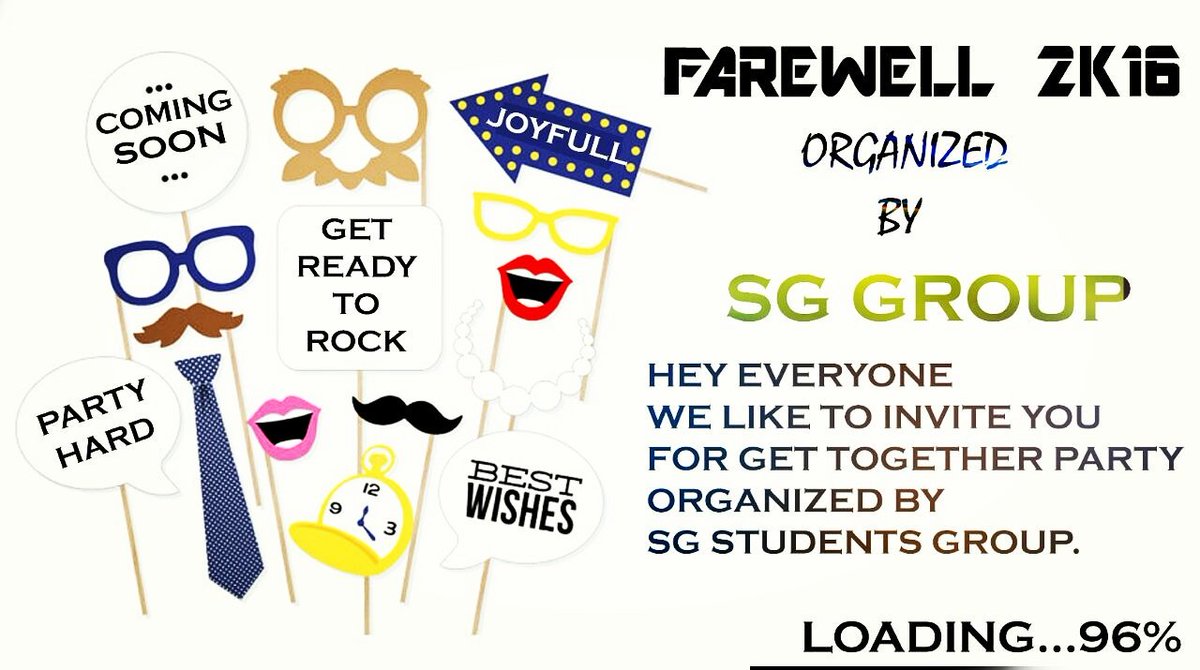 sohitpatel33's tweet image. [GET READY TO ROCK] 
hey everyone
we like to invite you
for get together party
organized by
SG
students Coming⏳ soon
