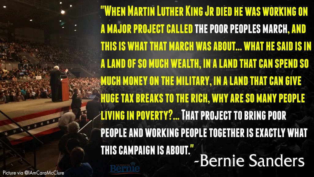 People4Bernie's tweet image. We are #ForThePeople who dreamed big during the civil rights movement