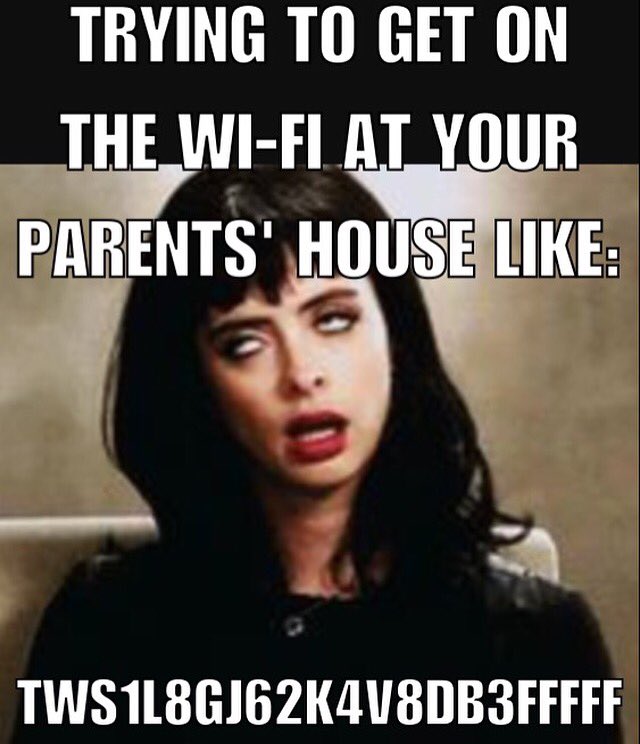 BicoastalBitchn's tweet photo. Trying to get on Wi-Fi at yr parents house like...(shoutout to all our  #immigrant parents!) 😍#firstworldproblems https://t.co/Kl09b5grtV