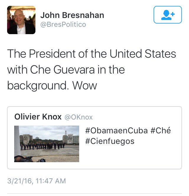 reedfrich's tweet photo. MSM's freakout over Che mural says far more about its own foreign policy views than about Obama's. #allaboutoptics https://t.co/m0aVwTe55q