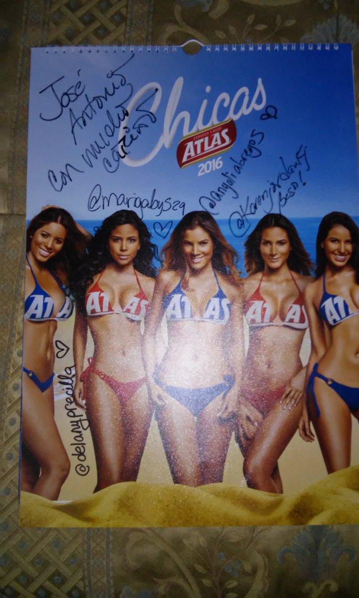 rocker0970's tweet photo. Muchas gracias @karenjordankj @AnyoliAbregoS @MariGabyS29 @delanyprecilla por el calendario de las #chicasatlas https://t.co/kfsEl3a1nb