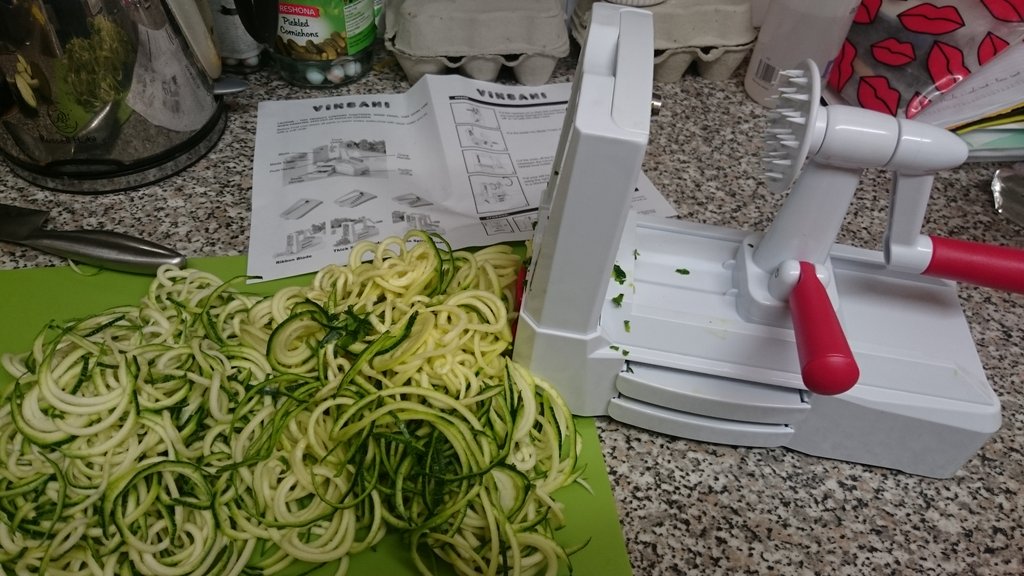 SallyFryer's tweet photo. 1st time success with our @vinsani_uk spiralizer! V impressed #corgetti #pastaalternative #kitchengadget https://t.co/C9P8BDJQ1I