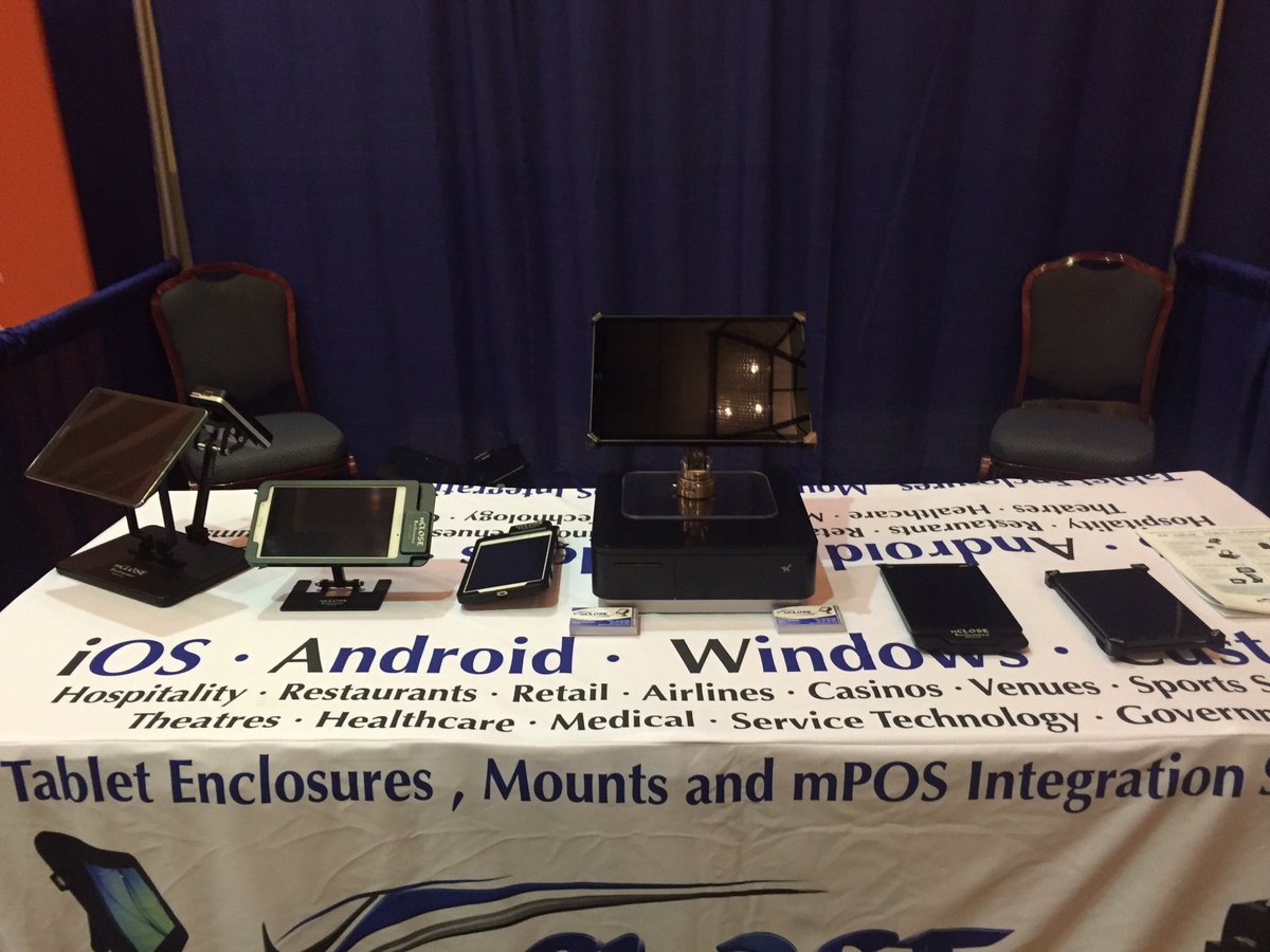 POSenclosures's tweet photo. Great Partner show #EPEC2016 #mPOS #EMVPIN @eMobilePOS @StarMicronics @samsungretail @SamsungMobile @BlueStarCan https://t.co/o1GnBr6r8r