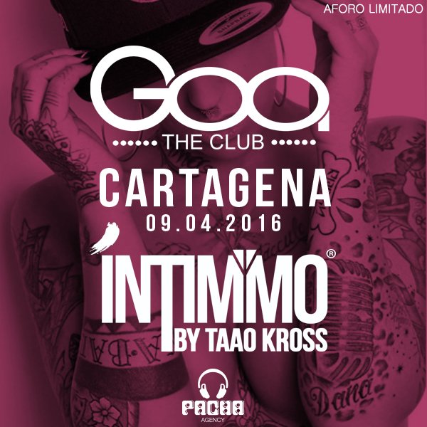 IntimmoByTaao's tweet photo. Faltan solo 10 días!!!
@TaaoKross en #GoaTheClub por primera vez en Cartagena. https://t.co/KVREqK6PWN