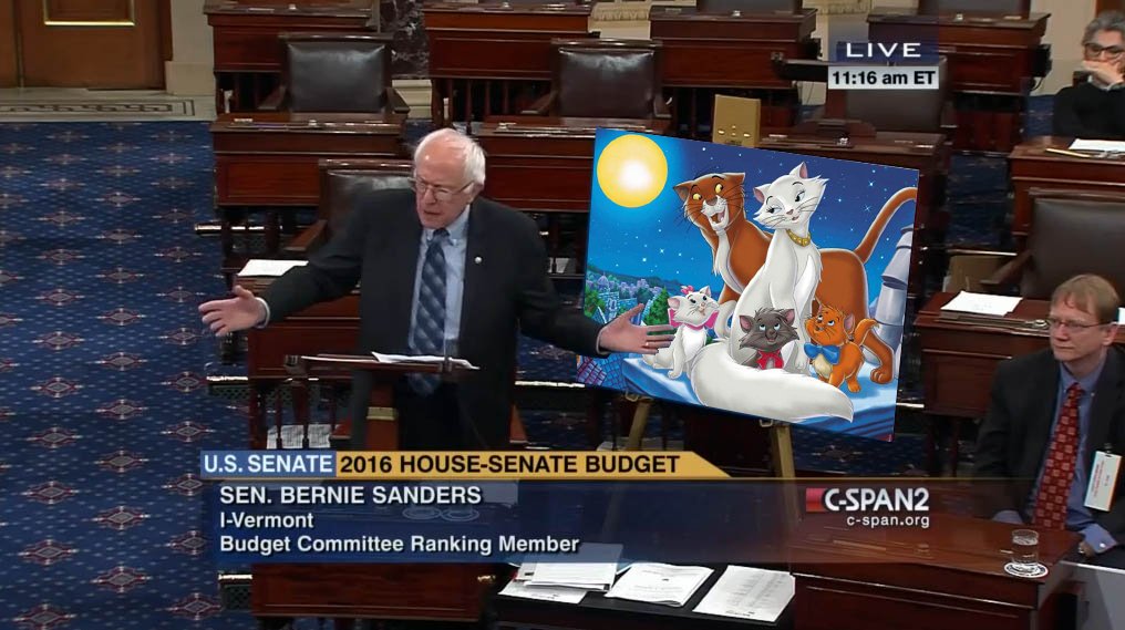CatFloorChart's tweet photo. The Aristocats do not care about the working people in this country #CatChart @SenSanders https://t.co/XfaNycoPsc