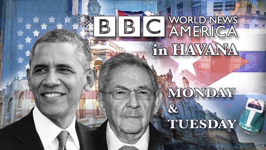 BBCNorthAmerica's tweet photo. Now: The BBC's @LauraTrevelyan hosts #BBCWNA live from Cuba! #ObamaenCuba https://t.co/AISanw3R5A https://t.co/oabIdtbVaC