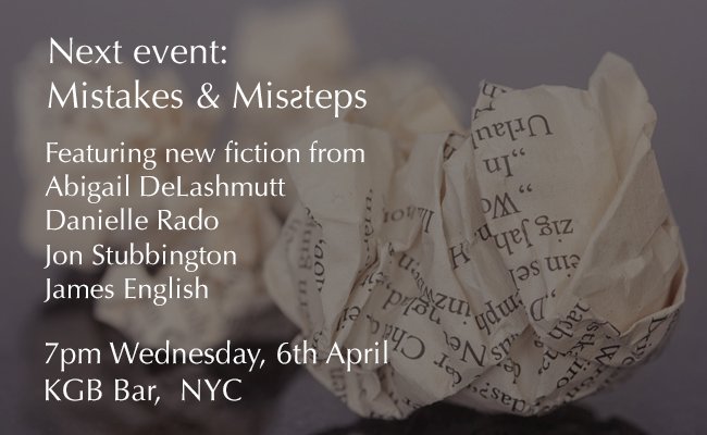LiarsLeagueNYC's tweet photo. Congratulations to @ACDeLashmutt and @Recycled_Words - hear their winning stories at KGB at 7pm on Weds, 6th April! https://t.co/ZgAso7YMb6