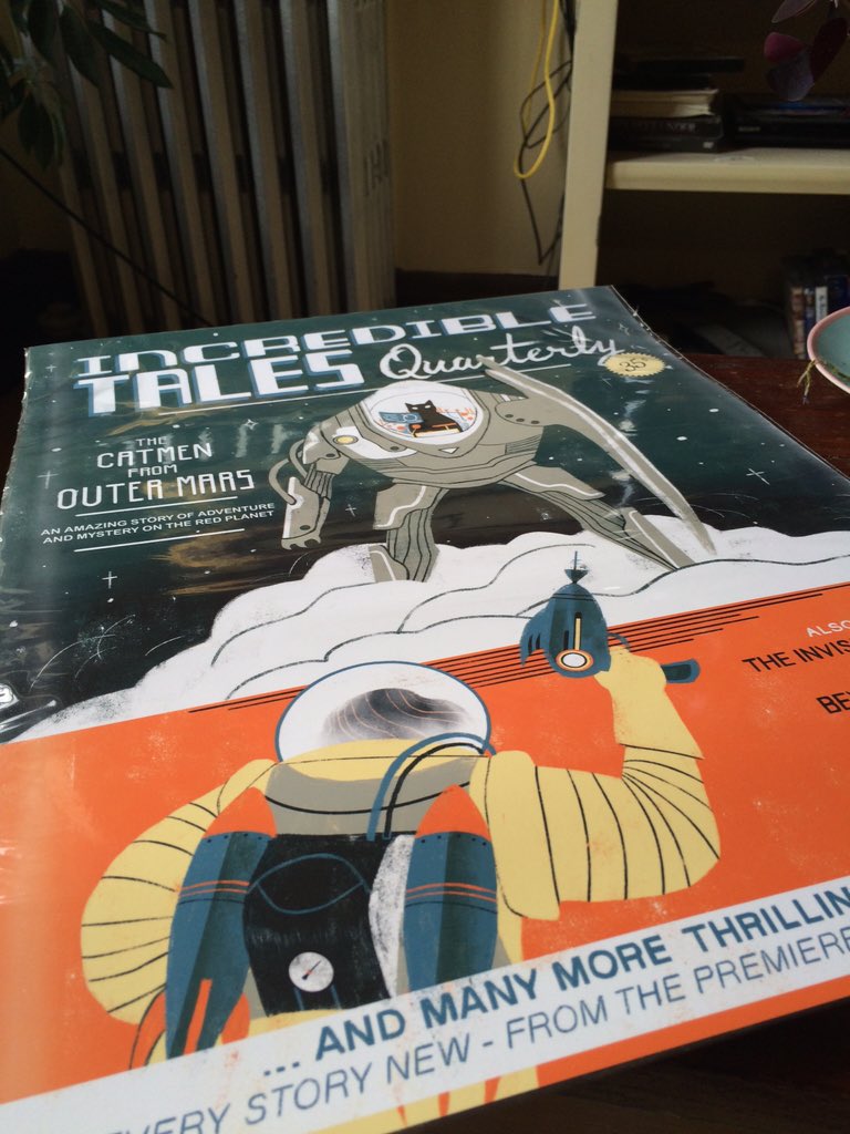 marisamidori's tweet photo. Ordered a print of one of my #Roboshow faves! Can't wait to get it on the wall ✨ @sanderdraws @lightgreyartlab https://t.co/ixN8YndpZF