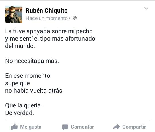 rubenchiquito24's tweet photo. "Que la quería.
De verdad."

Podéis seguirme en mi perfil de Facebook: https://t.co/EpdtLCh2JZ ;) https://t.co/cjkN2Rmvcd