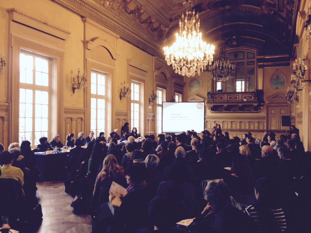 Ce soir, salle pleine pour la 1ère conférence sociale de territoire du 19e arrondissement ! Merci à tous ! #social