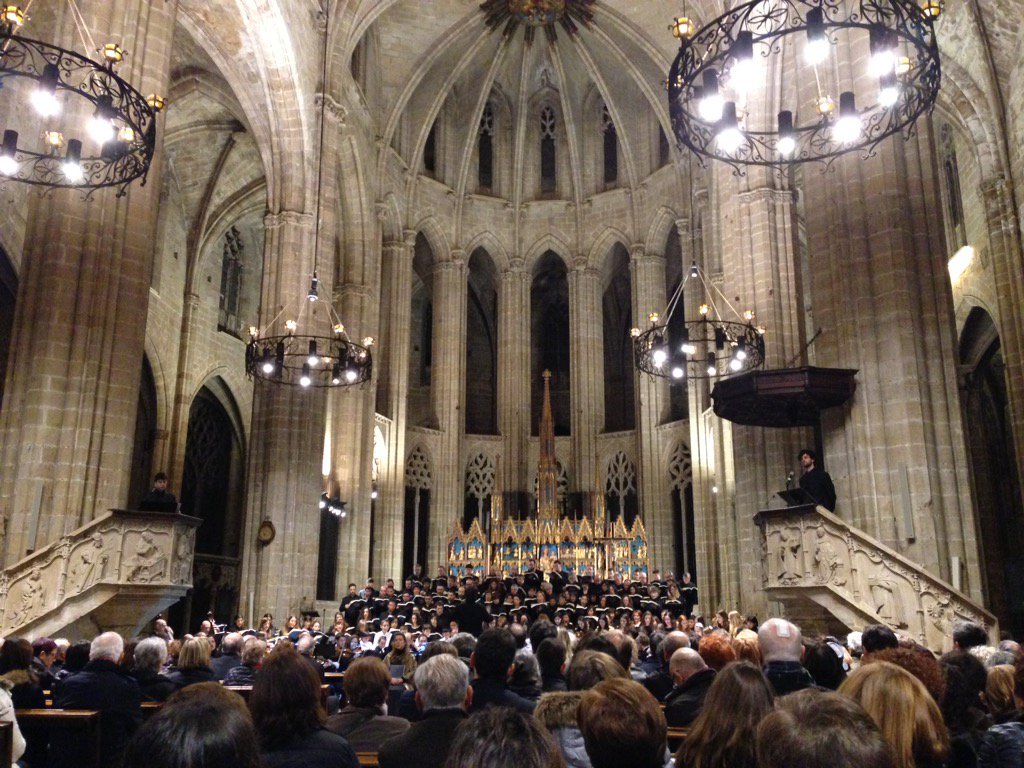 MPradesP's tweet photo. Gaudint de la Passió segons Sant Mateu de JS Bach amb la @OSValles i el @cortyrichae a la Catedral de #Tortosa https://t.co/5ZWEWwuw6m