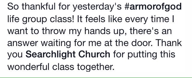 livethelight's tweet photo. Love our #SLGroups #SearchlightChurch #livethelight #cantdolifealone #armorofgodstudy #LongBranch https://t.co/WFzwnP0y2W