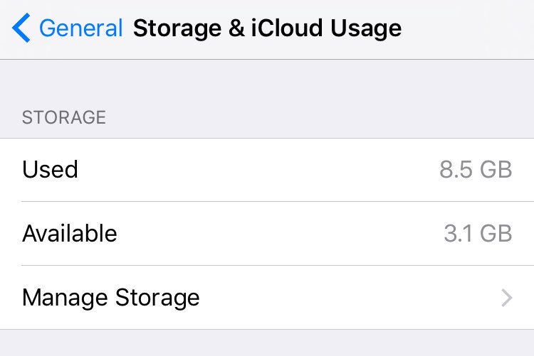 hellocjohnson's tweet photo. Thank you 9.3 for giving back my storage! #ios93 #extragigs https://t.co/RRk0QFWMxW