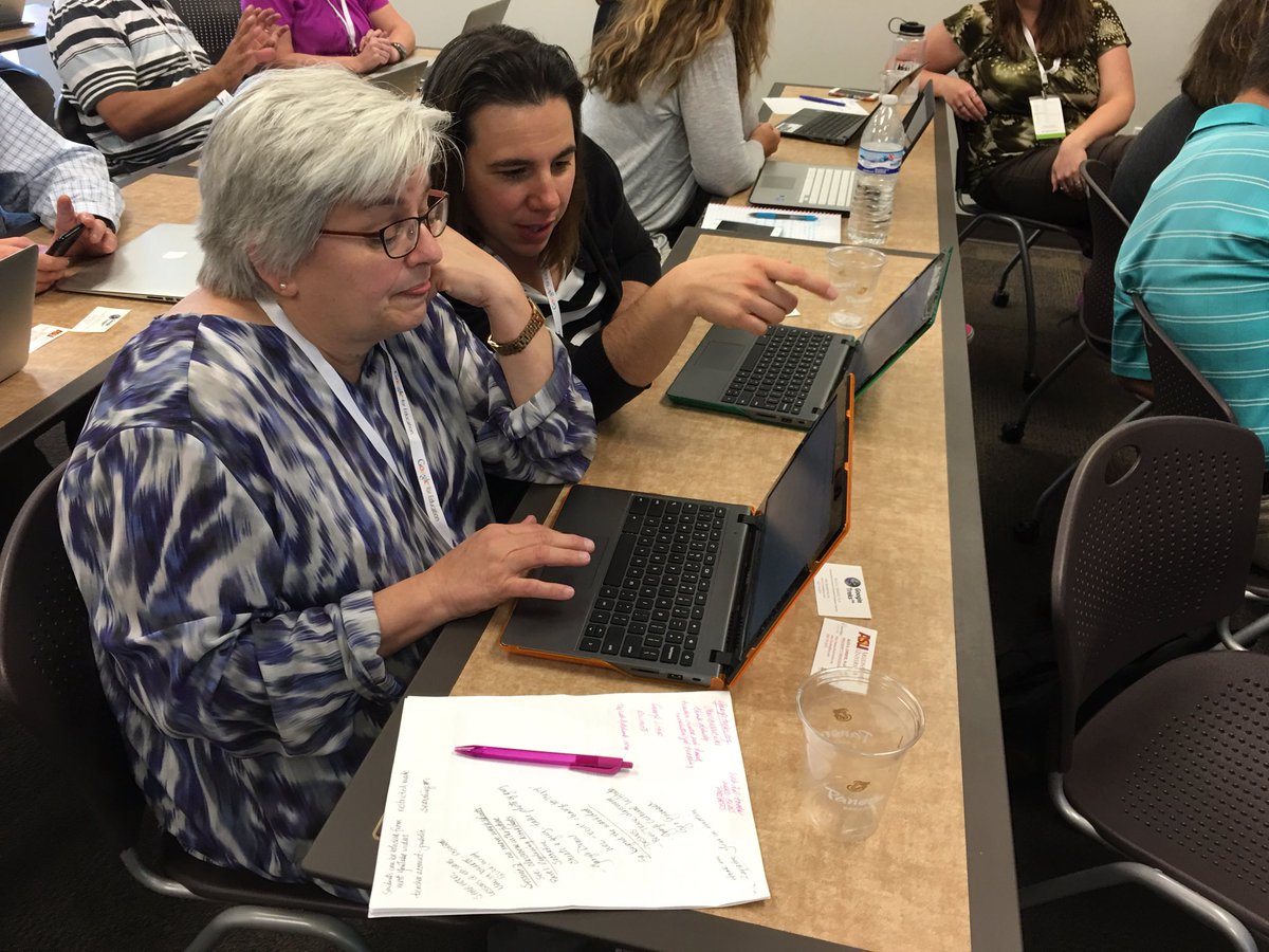 Ms_Robyn_Bryce's tweet photo. #gafesummit #googletrek @DrAliceChristie #engaged #teachersteachingteachers https://t.co/cG4JxUPmle