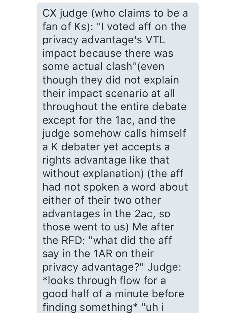 BadBallot's tweet image. Idk what VTL, 2AC, 1AR, or K are