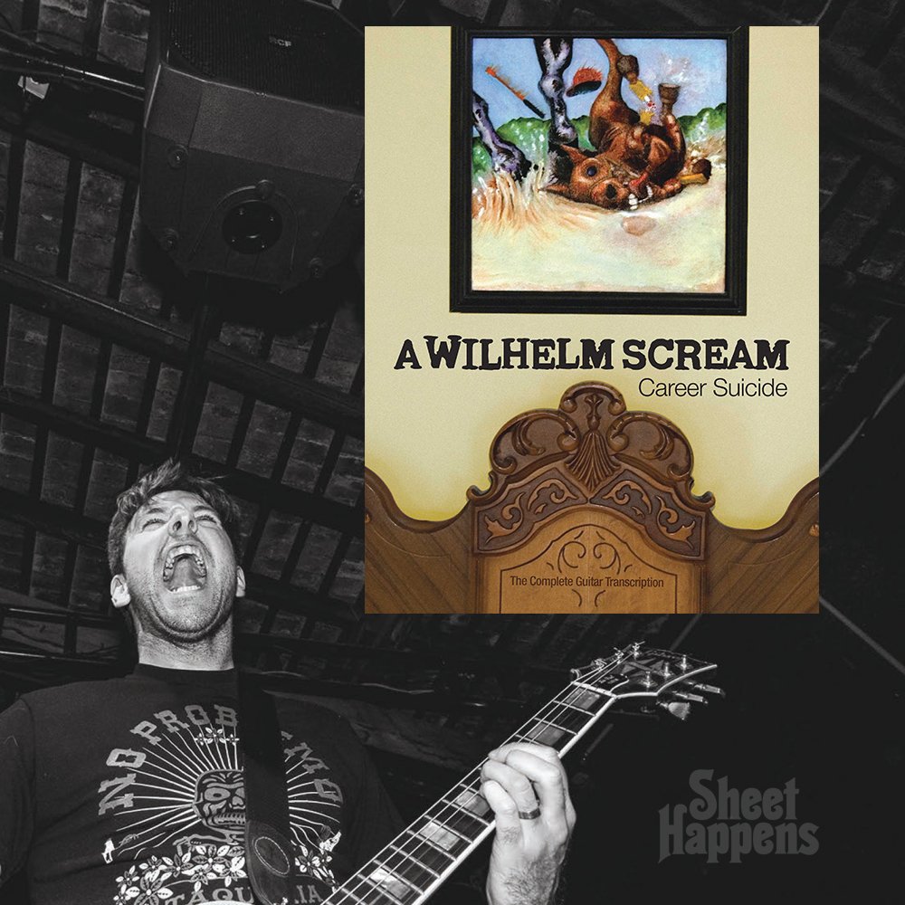 sheethappenspub's tweet image. An honour to release the official guitar book for "Career Suicide" by @AWILHELMSCREAM tomorrow at 1PM EST!