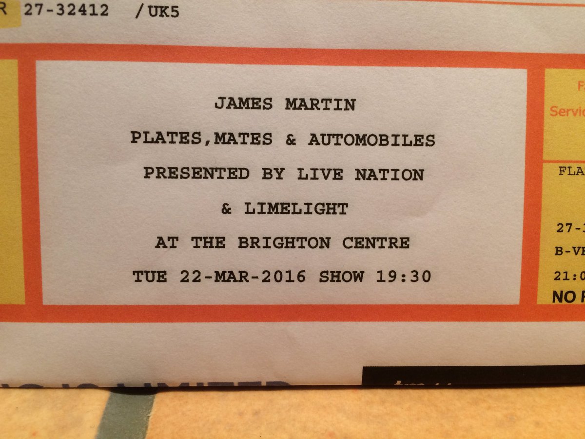 pamstringertj's tweet photo. @jamesmartinchef #platesmatesandautomobiles    - only one more sleep!!! Looking forward to seeing you James!! 🍷🍴🚗😄 x https://t.co/FSTHy9JBtq