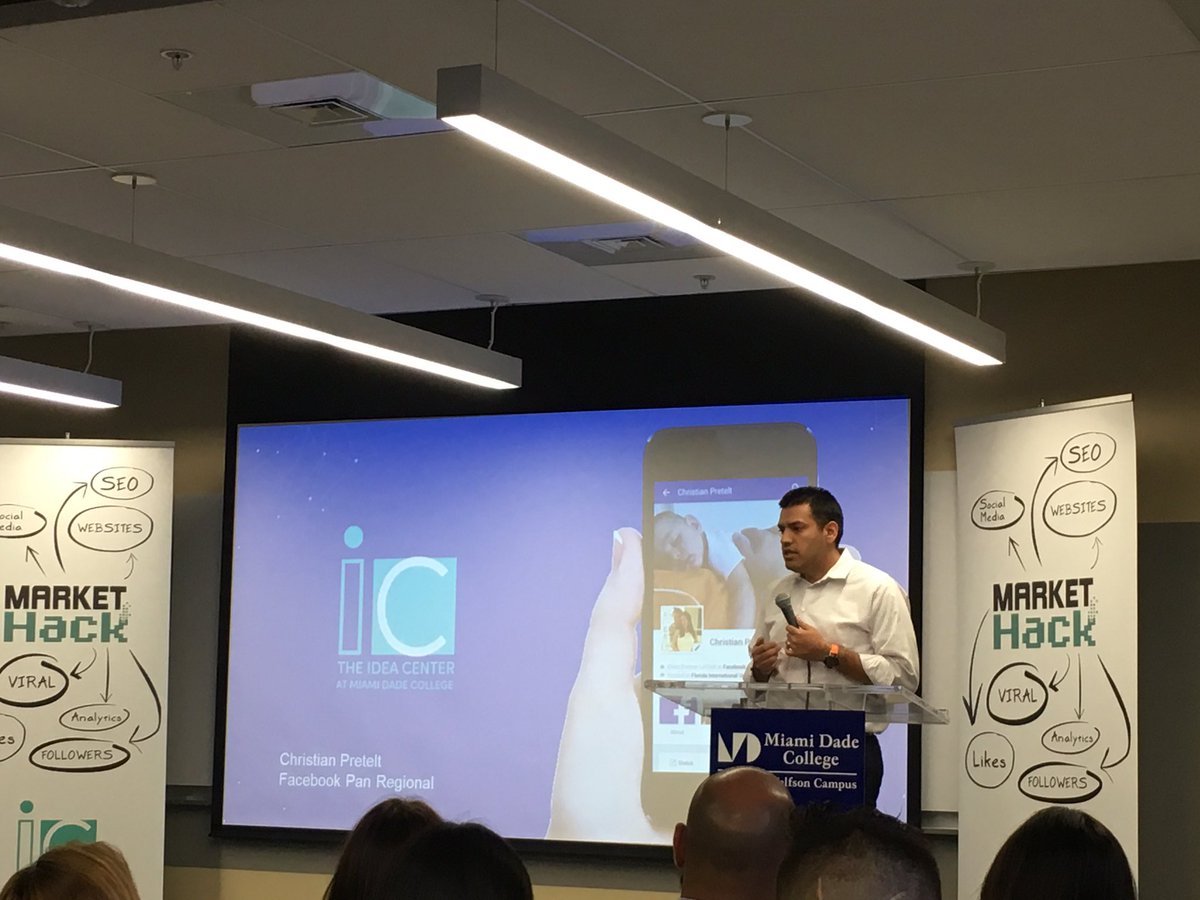 JulioCassels's tweet image. .@ideacentermdc &amp;amp; #MarketHack present @facebook client partner #ChristianPretelt &amp;amp; the Powerful Future of #Facebook