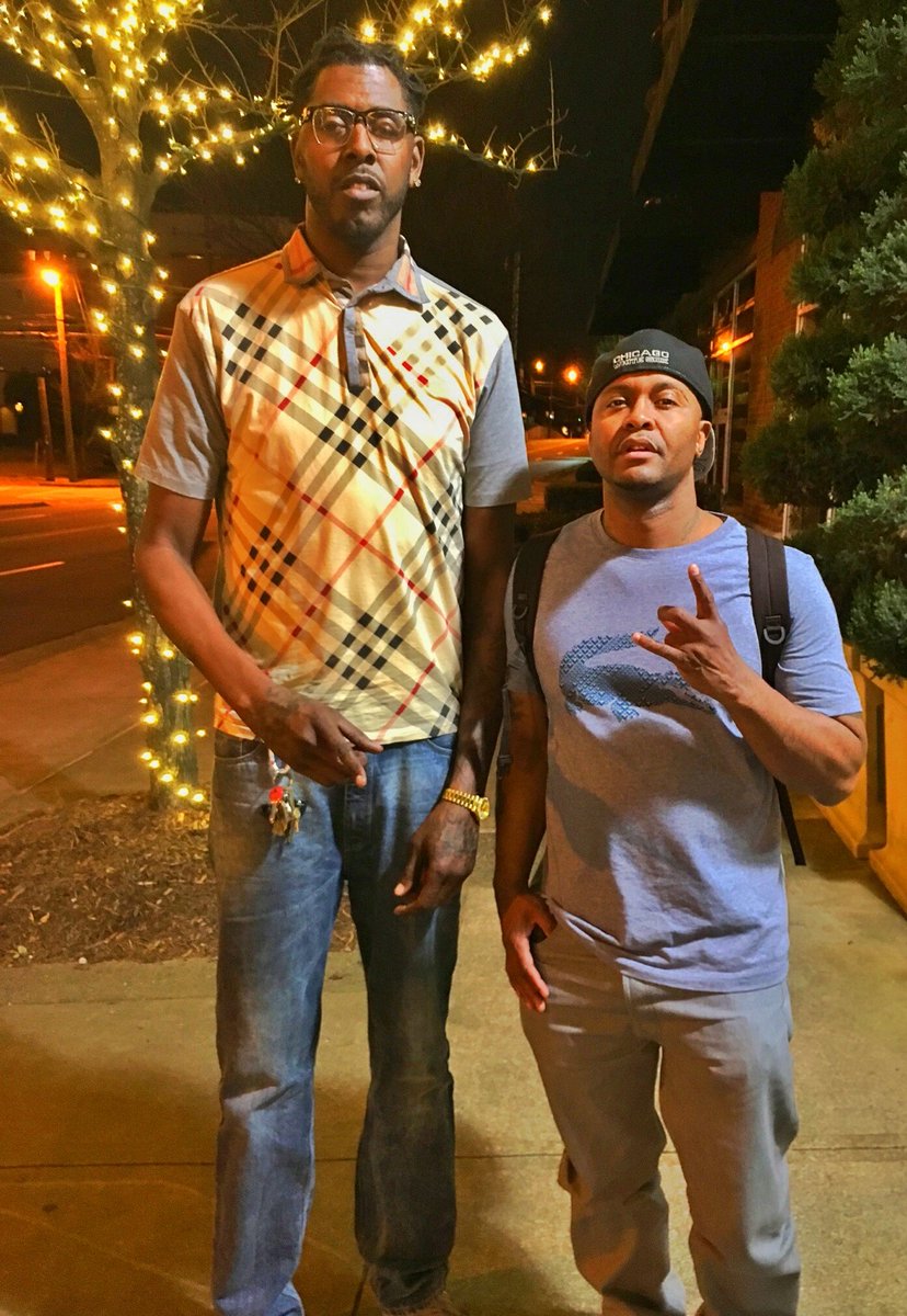 Me &amp; the big homie <a href="/bodeal/">Bo Deal</a> big thangs in the making. Im new to this twitter shit. 😂#Myword #GIANTLIFE