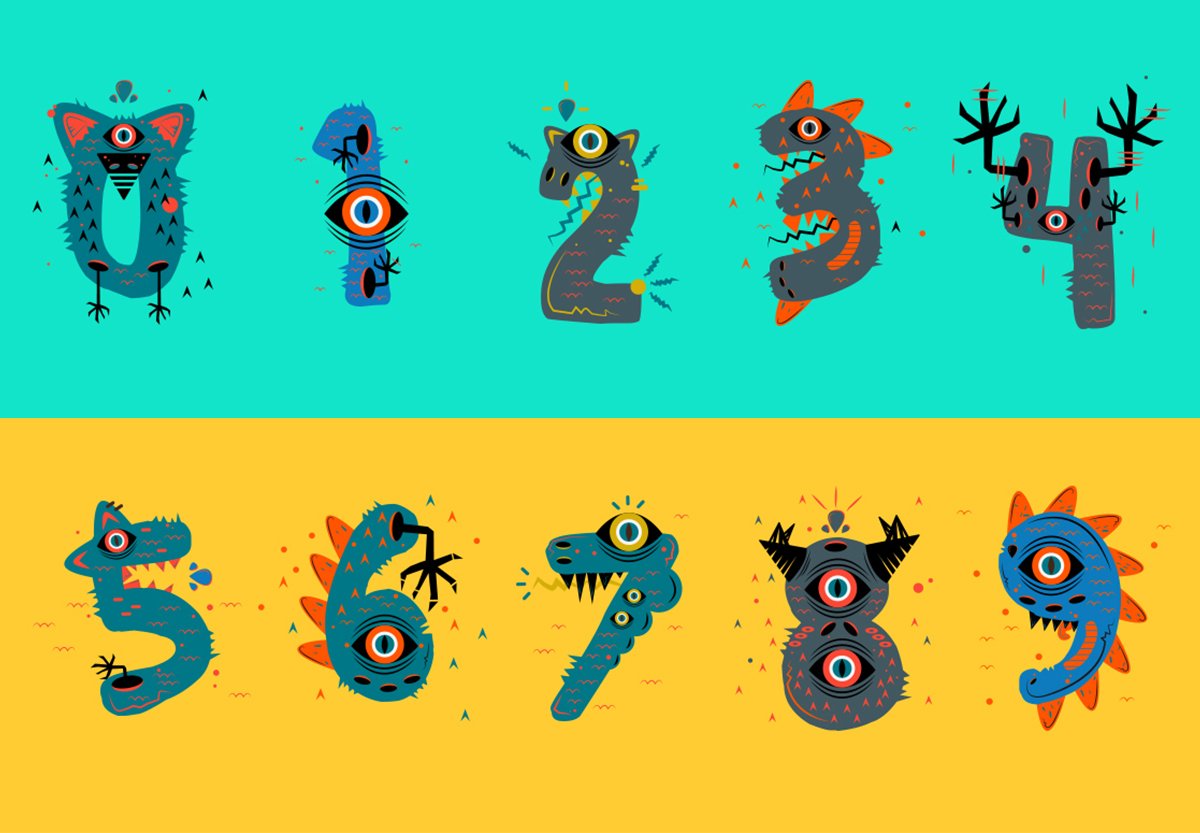 Espeluznantes ilustraciones tipográficas por la talentosa <a href="/arianagalue/">Ariana Galué</a> Más en behance.net/gallery/336476…