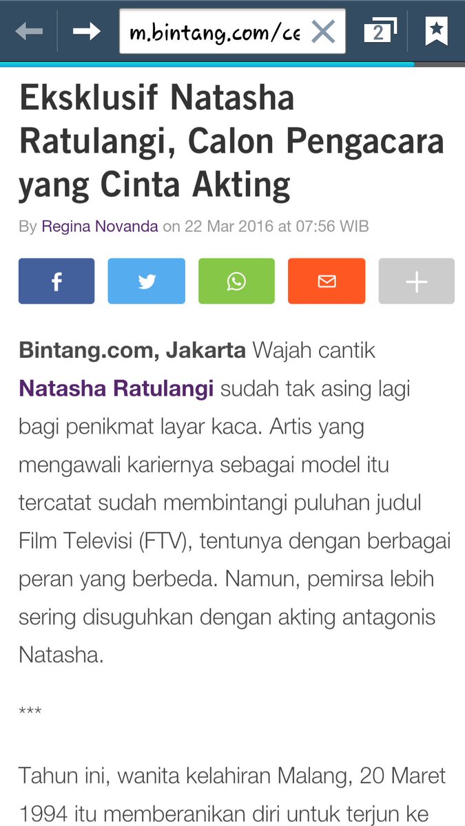 NatRatulangiFC's tweet photo. Eksklusif Natasha Ratulangi, Calon Pengacara yang Cinta Akting @NatcaRatulangi https://t.co/qxGxUFFvPZ