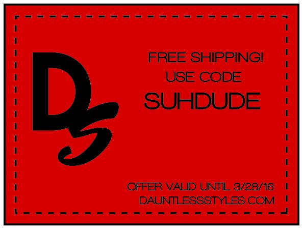 lyscherryart's tweet photo. Free shipping! Use code SUHDUDE to get that sweet tank delivered for free #dauntlessstyles #edm #suhdude #promocode https://t.co/FhGEsB3MRd