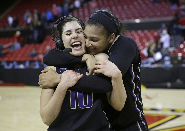 seattletimes's tweet photo. UW women stun Maryland to reach Sweet 16 of NCAA women's tournament. https://t.co/7bXK4MeftC https://t.co/HCifd4pX2o