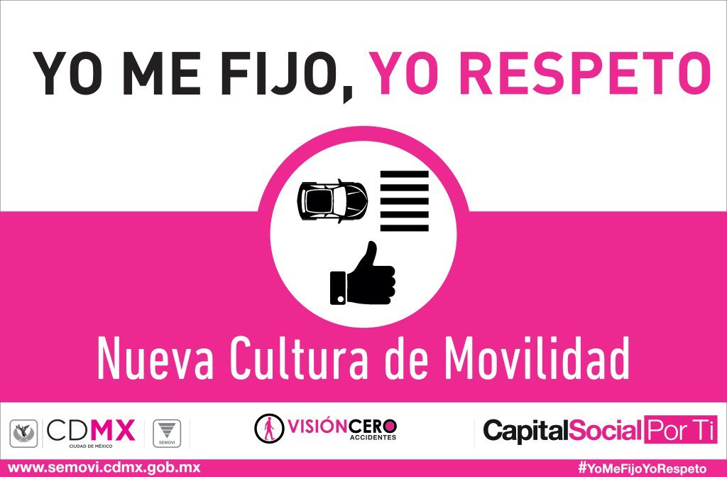 nicolerisas's tweet photo. El peatón es el primero en el esquema de #MovilidadCDMX 
@HectorSerranoC #YoMeFijoYoRespeto #CDMX #Cuidalo https://t.co/9QWuKfPgLs