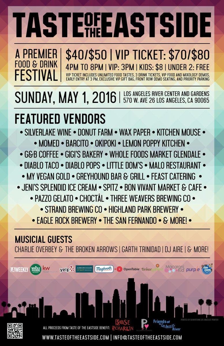 wacklemain's tweet photo. Eastside food to make your head spin! @tasteeastside at LA River Center May 1st. Tix here: https://t.co/dqx52xceaj https://t.co/v3uJln2hzL
