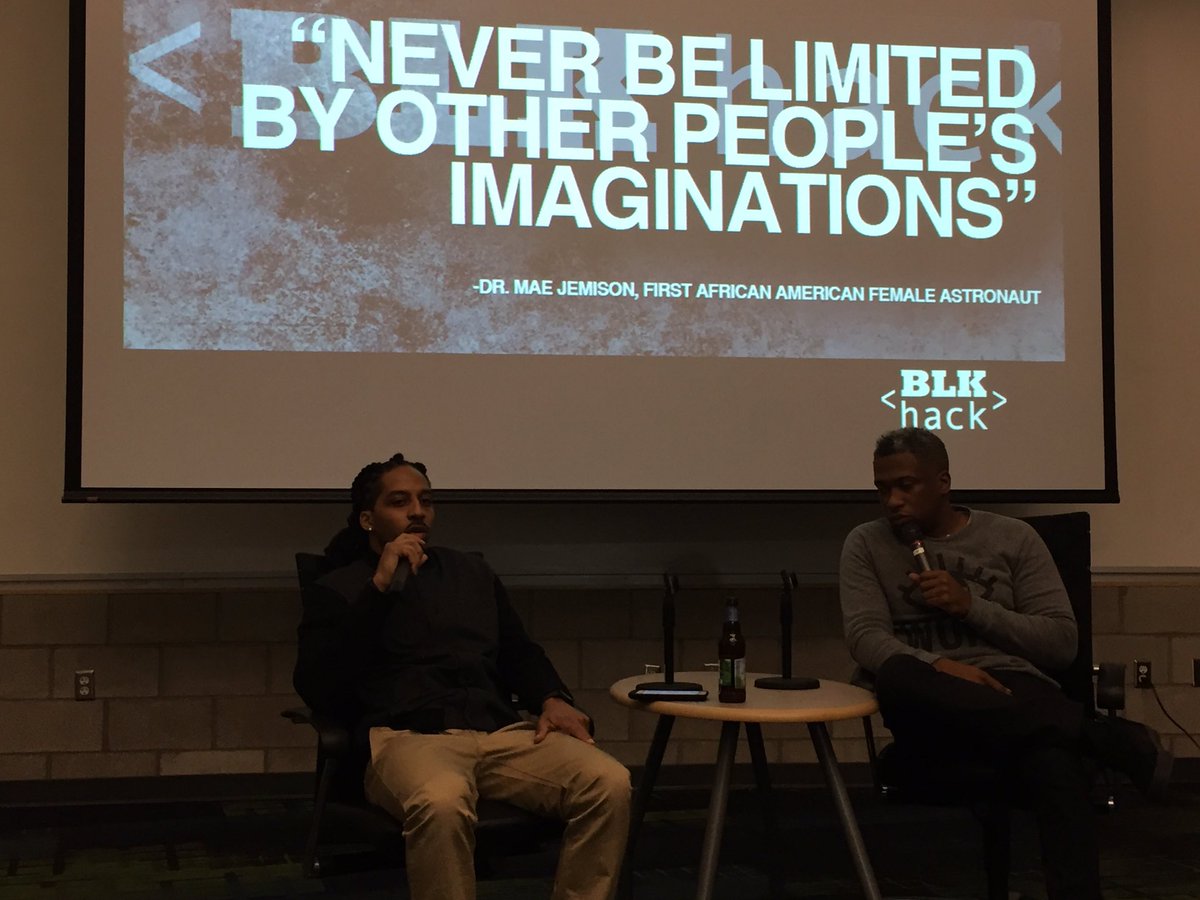 ColumbusBlack's tweet photo. .@BLK_HACK has officially begun. There is some knowledge being shared. #blk_hack #techlife #Columbusproud https://t.co/vTypQ4hnfy