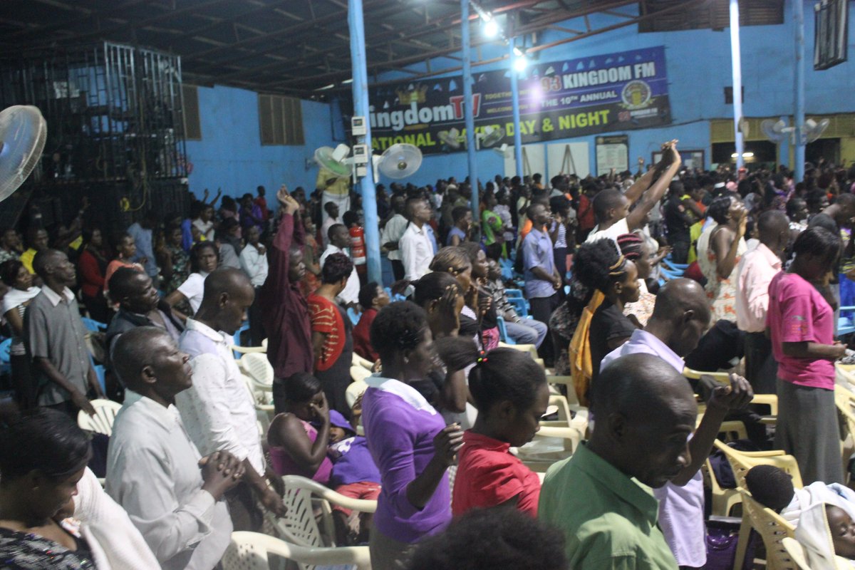 kingdomTv_ug's tweet photo. People in the #mukutulaNjegere service around breaking off their chains even before the big bread of the night. https://t.co/80UFmeLWmZ