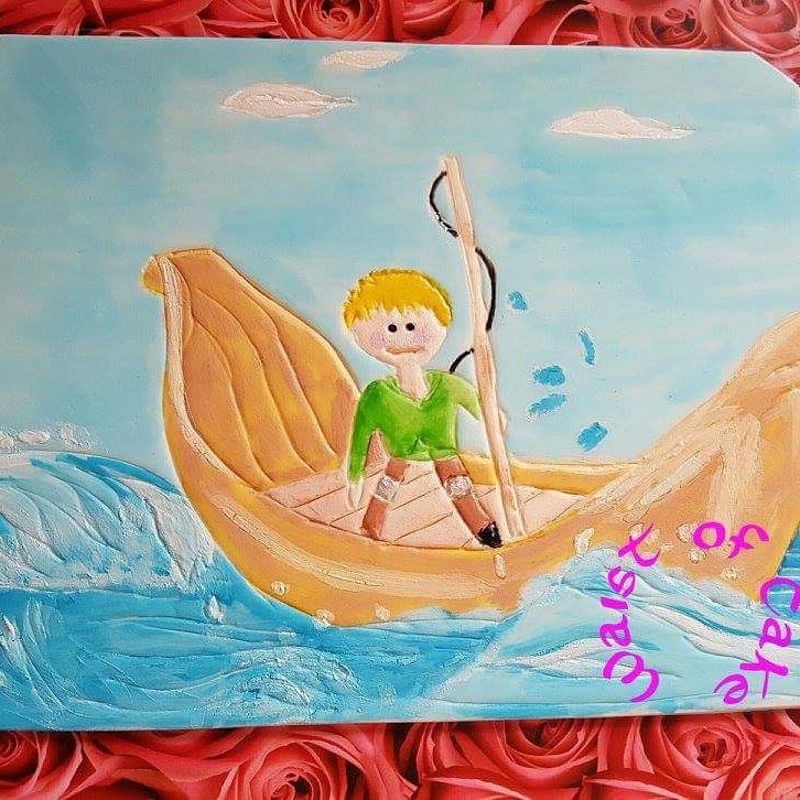 waistofcake's tweet photo. Handpainted edible piece for a nursery rhyme collab. #cpccollab #nurseryrhyme  #bonniebobbyshaftoe childhood memory https://t.co/IAfffuhMQU