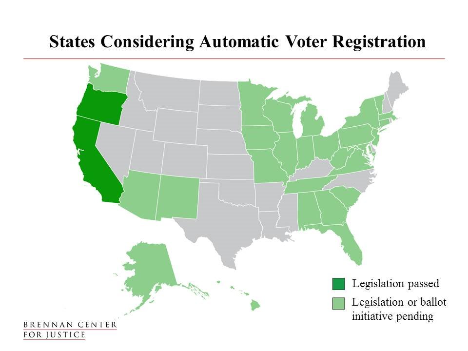 BrennanCenter's tweet photo. ICYMI: WV legislature passed automatic voter registration on a bipartisan vote - onto the governor! #VotingRights https://t.co/ci4e4FeRNw