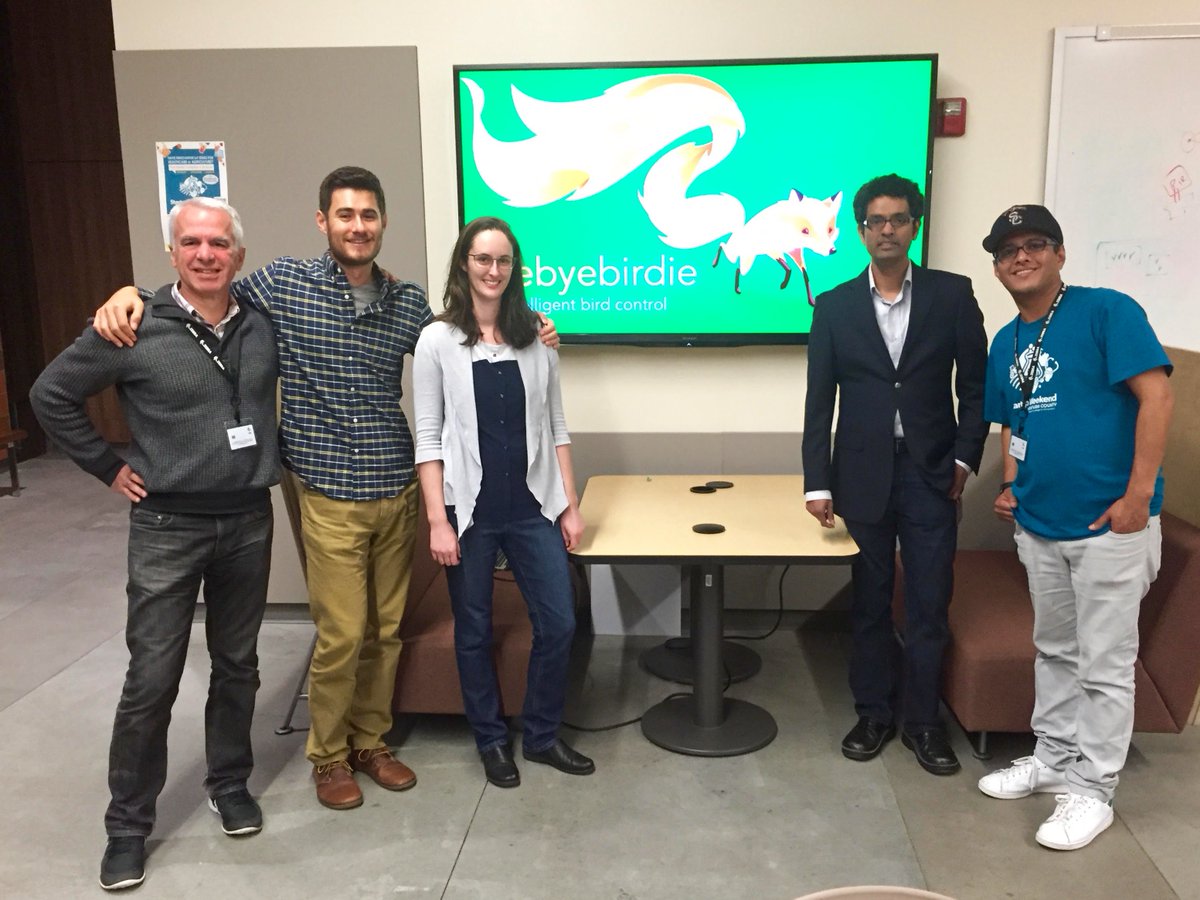 itsiannicholson's tweet photo. We won! byebyebirdie took flight in the Agriculture category at #StartupWeekend #VenturaCounty. #StartupWeekendVC https://t.co/WJCKnepJ1t