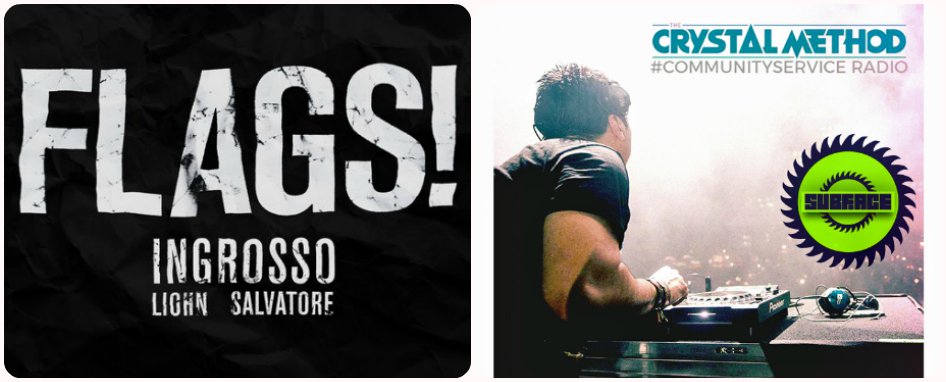 crystalmethod's tweet photo. Up next w/ @Crime_Tribe_Rec artist #Subface #GuestMix right after FLAGS! by @Ingrosso @longliveliohn @TheSalvatoreG https://t.co/VwVMFLrnzY