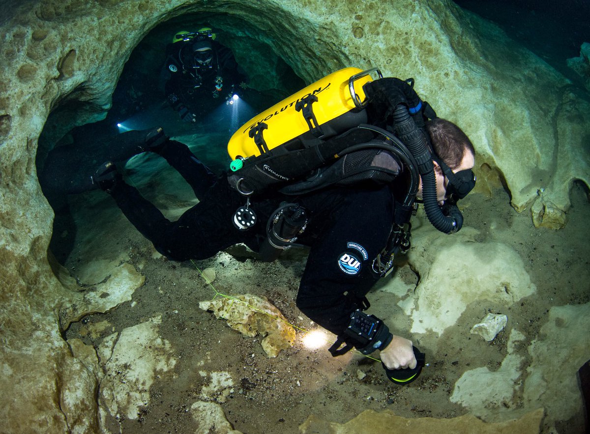 Mixed team cave training for WHOI &amp; NPS Day 1.