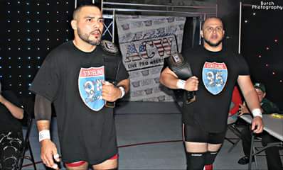 Stateline95NYNJ's tweet photo. The @ACWFlorida tag team champions @Stateline95NYNJ ...@Realest_SOB @Eddietaurus

Credit: @nickburch721 https://t.co/bAW4fiY4Jj