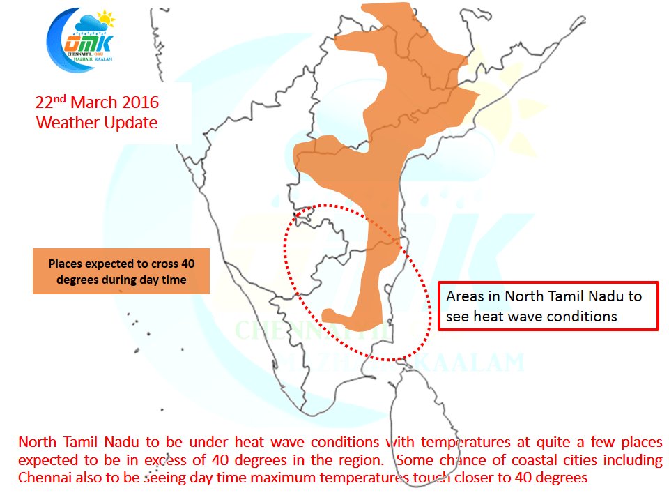 ChennaiRains's tweet photo. HeatWave Alert in #TamilNadu. North Tamil Nadu including #Chennai to blaze #Chennaisummer https://t.co/wt9wh7L5xN https://t.co/GTVYji1ehm