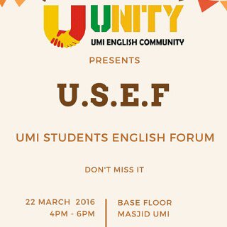 UMI_UNITY's tweet photo. Don't miss out guys to meet with us this afternoon @Kampus_UMI @SKeMa_FAJAR @UMICAMPUSRADIO https://t.co/tkHcUy40Gl