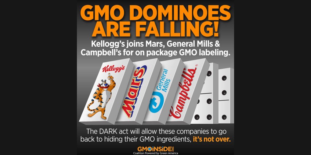 SoilClimateAll's tweet photo. BREAKING: @KelloggsUS joins Mars, General Mills and Campbell's for mandatory GMO labeling. https://t.co/CsBAGzvxtI https://t.co/ZhYQAeS4re