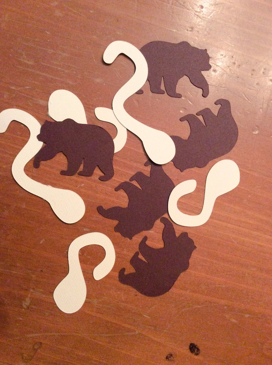 TheSJAMLibrary's tweet photo. Accidentally made the worms bigger than the bears. Suitably frightening? #BookClubConfetti #TheTroop #OutsideCircle https://t.co/LIQfE8ECDn