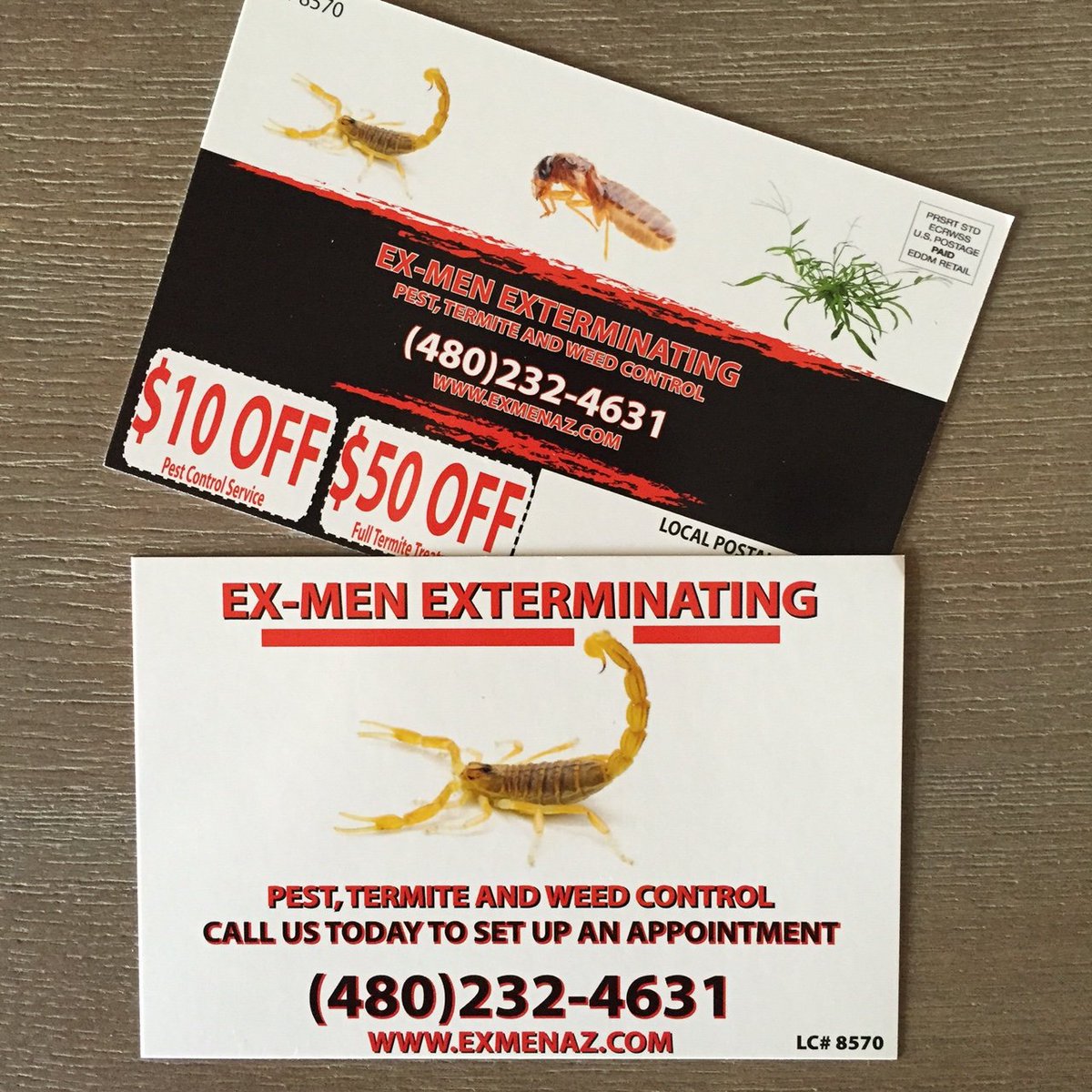 SenorPrintingCO's tweet photo. Flyers for Ex-Men Exterminating. Are you promoting enough? Get Flyers,Banners,Signs,Business Cards today! https://t.co/RDMtMq6xq4