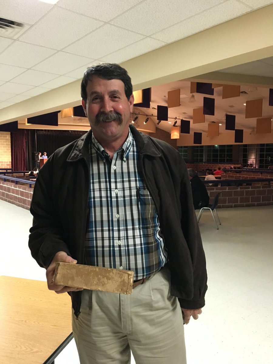 Favorite teacher award at the Golden Bricks! Great work Mr. Haddox!