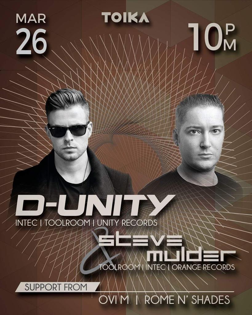 ShadowInc_ent's tweet photo. This Saturday @dunityofficial and @stevemulder hit @ToikaOfficial for an unforgettable performance https://t.co/yHyBHVWkKx