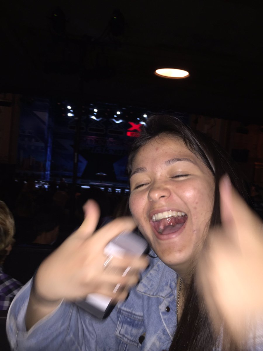 gmik101updates's tweet photo. Grace is so pumped for America's Got Tallent https://t.co/DGGaOdOntl
