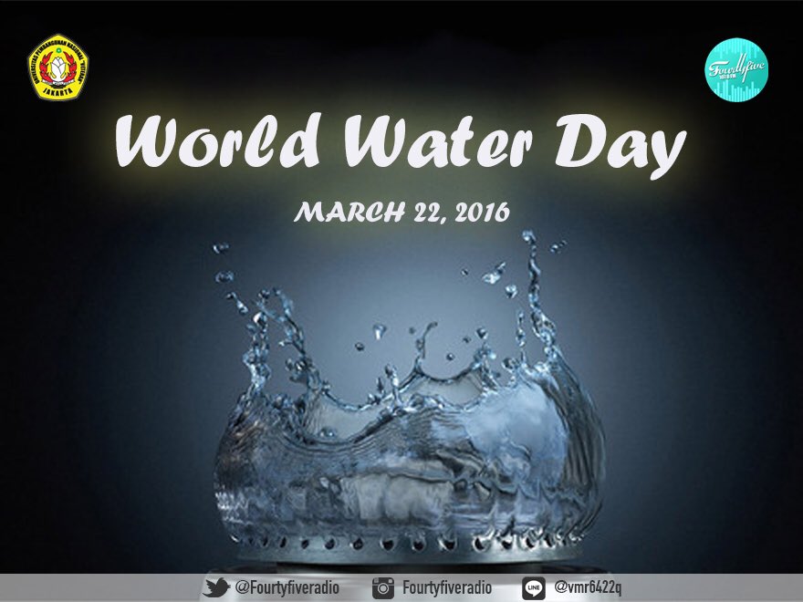fourtyfiveradio's tweet photo. Happy World Water Day Sobat Muda!

Save the Water for Our Future🌍💦 https://t.co/YhkzVbc8dC
