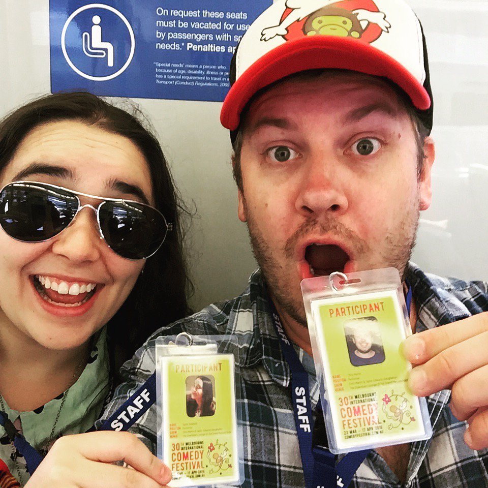 BangNation2016's tweet photo. We're officially artists at #micf2016 who let this happen? tix https://t.co/DddWT3eDR7 Please come! #comedy #micf30 https://t.co/kA9Mt9tI2Y